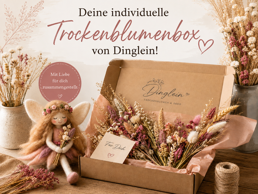 Individuelle Trockenblumenbox
